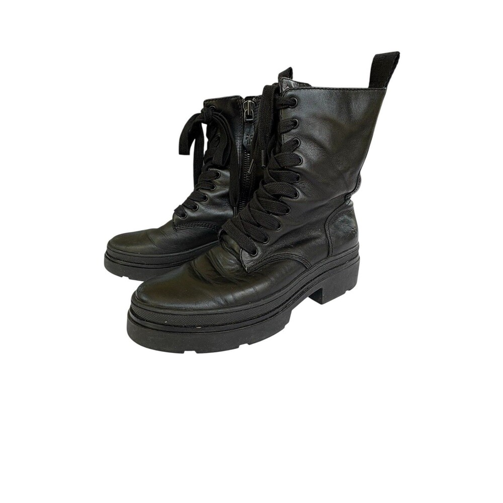 Frye Women's Chloe Combat, Black - 7M FR40185 NWOB